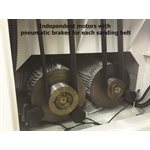 BKM-4375DA * Wide belt sander 42" Two (2) stations / head with rubber roller (drum) and combination head 