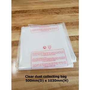 DC103-01 * Clear dust collecting bag 500mm(D) x 1030mm(H)