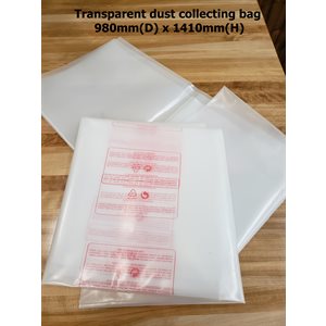 DC202-031-0403 * Transparent dust collecting bag 980mm(D) x 1410mm(H)