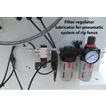 FR-12H-PGF-600 * Straight line rip saw with pneumatic guide fence