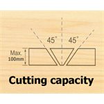 JS-14HC-600 * Double miter saw with horizontal clamp (45° Cut)