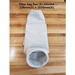 LS500E-FB0128CM * Filter bag five (5) microns - 128mm(D) x 1030mm(H)