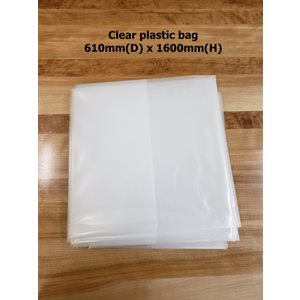 SF060-01 * Clear plastic bag 610mm(D) x 1600mm(H)