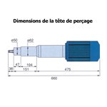FS-032U * Perceuse de plancher universelle, tête mobile