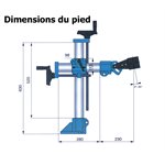 FS-032U * Perceuse de plancher universelle, tête mobile