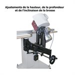 HC150 / 1X1.3 * Sableuse à brosse verticale