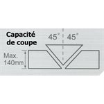 JS-140 * Scie à lames jumelées horizontale pour aluminium (Coupe à 45°)