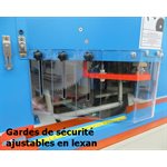JS-14HC-600 * Scie à lames jumelées avec presseurs pneumatiques horizontaux (Coupe à 45°)