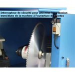 JS-14HC-600 * Scie à lames jumelées avec presseurs pneumatiques horizontaux (Coupe à 45°)