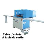 JS-14HC-600 * Scie à lames jumelées avec presseurs pneumatiques horizontaux (Coupe à 45°)